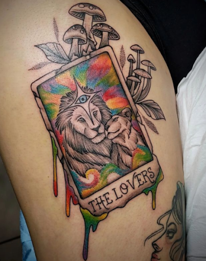 Explore cover up tattoo ideas on shoulder, creative tattoo ideas in Woodstock, available at Lost Lagoon Tattoo