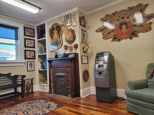 Explore crucifix tattoo ideas, creative tattoo ideas in North Charleston, available at Blu Gorilla Tattoo