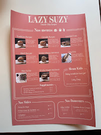 Menu / carte de Lazy Suzy - Lille à Lille