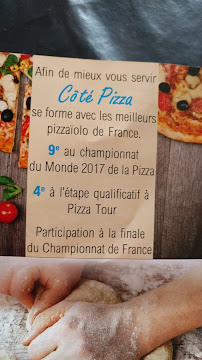 Carte du Côté pizza à Ambérieu-en-Bugey