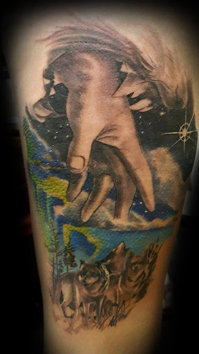 Explore kung fu panda tattoo ideas, creative tattoo ideas in Savannah, available at Tatlyfe Studios