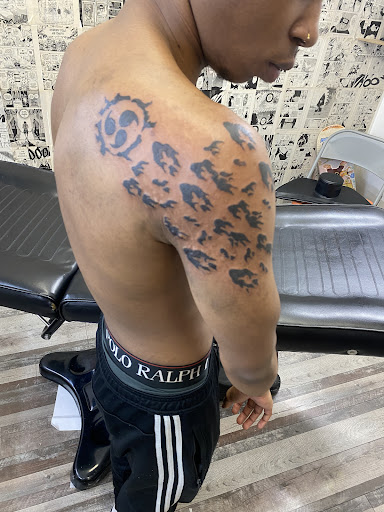 Explore kung fu panda tattoo ideas, creative tattoo ideas in Memphis, available at Inkatsuki Tattoos Art Studio