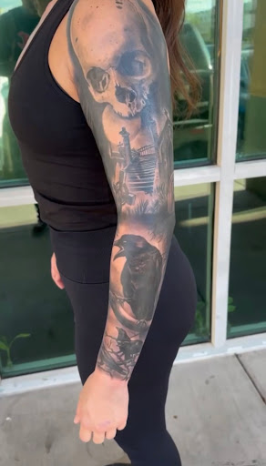 Explore traditional tattoo filler ideas, creative tattoo ideas in Garden Grove, available at Saints & Sinners Tattoo