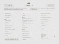 Geographia à Lisbon menu