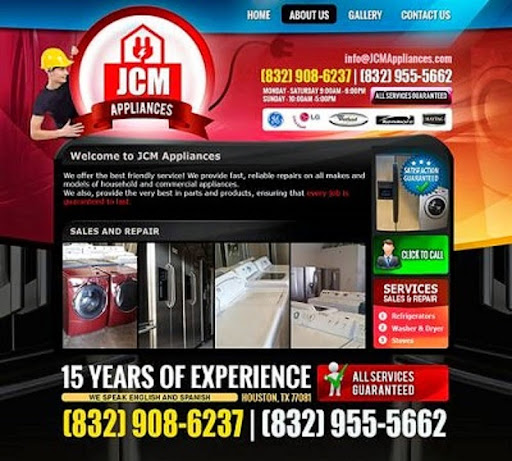 Appliance Store «JCM Appliances», reviews and photos, 7122 Atwell Dr, Houston, TX 77081, USA