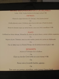La Table D'Aimé à Rivesaltes menu