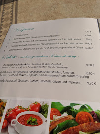 Menu du Hotel Europa à Scharnebeck