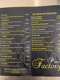 Menu / carte de Pizz'Factory à Dole