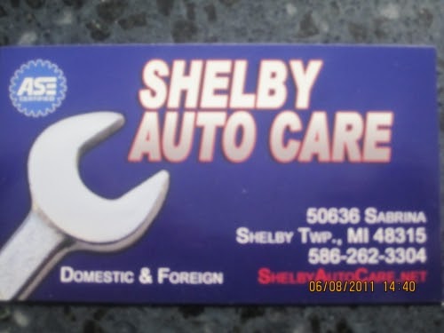 Auto Repair Shop «Shelby Auto Care», reviews and photos, 50636 Sabrina Dr, Shelby Charter Township, MI 48315, USA