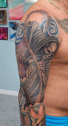 Explore yu yu hakusho tattoo ideas, creative tattoo ideas in Ocala, available at Beauty in a Canvas Tattoo and Art Gallery