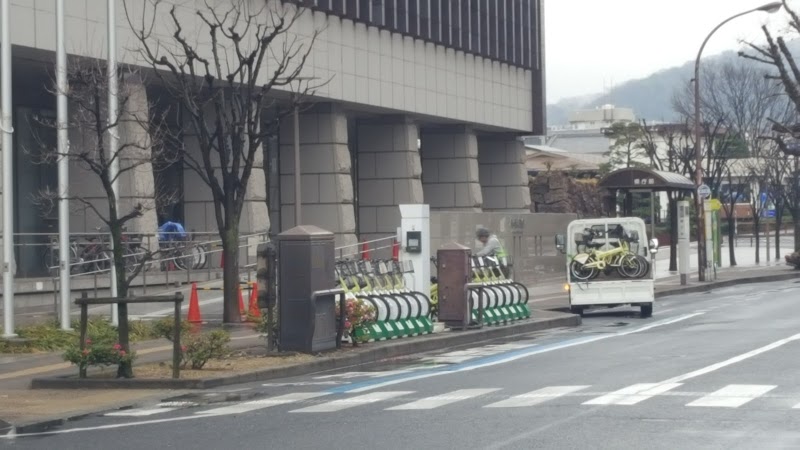 ももちゃり 岡山県立図書館前ポート