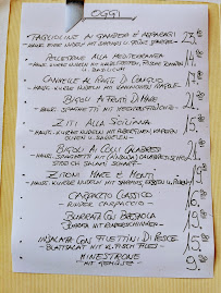 Menu du Tizio Trattoria à Freiburg im Breisgau