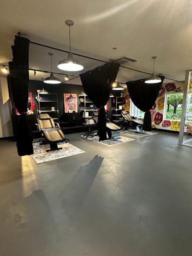 Explore tattoo thigh ideas, creative tattoo ideas in Smithfield, available at Skin Haus