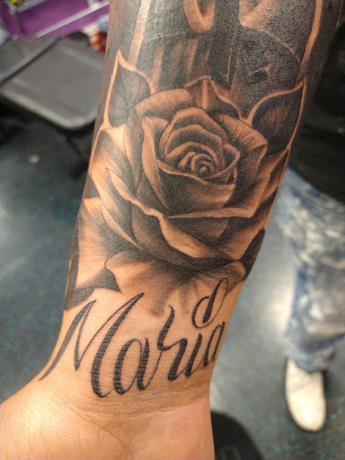 Explore portrait sleeve tattoo ideas, creative tattoo ideas in Phoenix, available at Legacy Ink