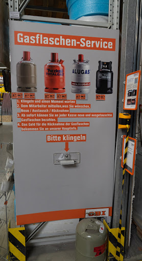 Gasflaschen Service im OBI Markt Düsseldorf Heerdt
