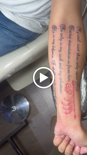 Explore sleeve tattoo fill in ideas, creative tattoo ideas in Lake Charles, available at Brand-X Tattoo & Piercing