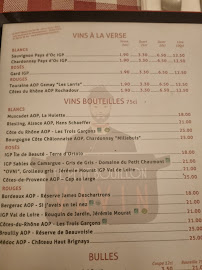 Le Petit Bouillon Vavin à Paris menu