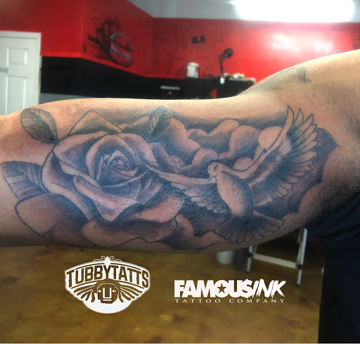 Explore tattoo sleeve black and grey ideas, creative tattoo ideas in Hammond, available at Famous Ink, Inc.