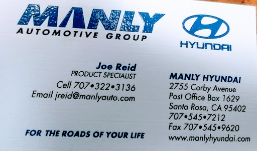 Used Car Dealer «Manly Hyundai», reviews and photos, 2755 Corby Ave, Santa Rosa, CA 95407, USA