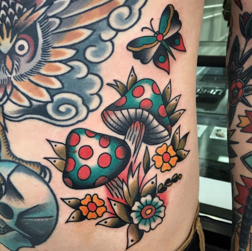 Explore guy shoulder tattoo ideas, creative tattoo ideas in Warrenville, available at UpRise Tattoos