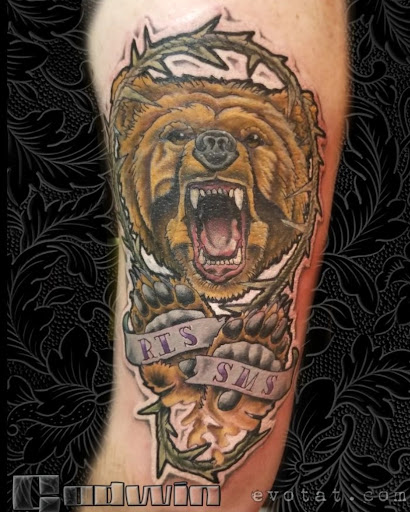 Explore music sleeve tattoo ideas, creative tattoo ideas in Muncie, available at Forbidden Fruit Tattoo and Piercing