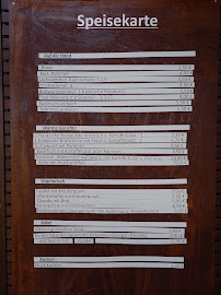 Menu / carte de Strandhaus Grashof Fam. Haubner à Allersberg