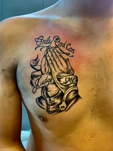 Explore half sleeve family tattoo ideas, creative tattoo ideas in Gadsden, available at Zekez Inkz Tattoos & Piercings