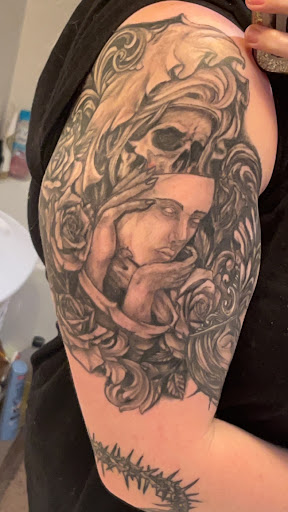 Explore tattoo ideas yin yang, creative tattoo ideas in Clarksville, available at Death Do Us Part Tattoo