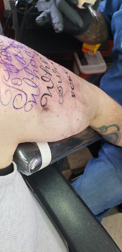 Explore name face tattoo ideas, creative tattoo ideas in Carson City, available at Skeleton Skin Tattoo