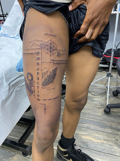 Explore photographer tattoo ideas, creative tattoo ideas in El Paso, available at American Tattoo Society of Ft Bliss