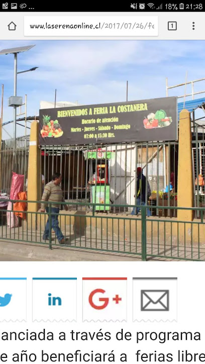 Plaza de abastos Feria La Costanera de Coquimbo