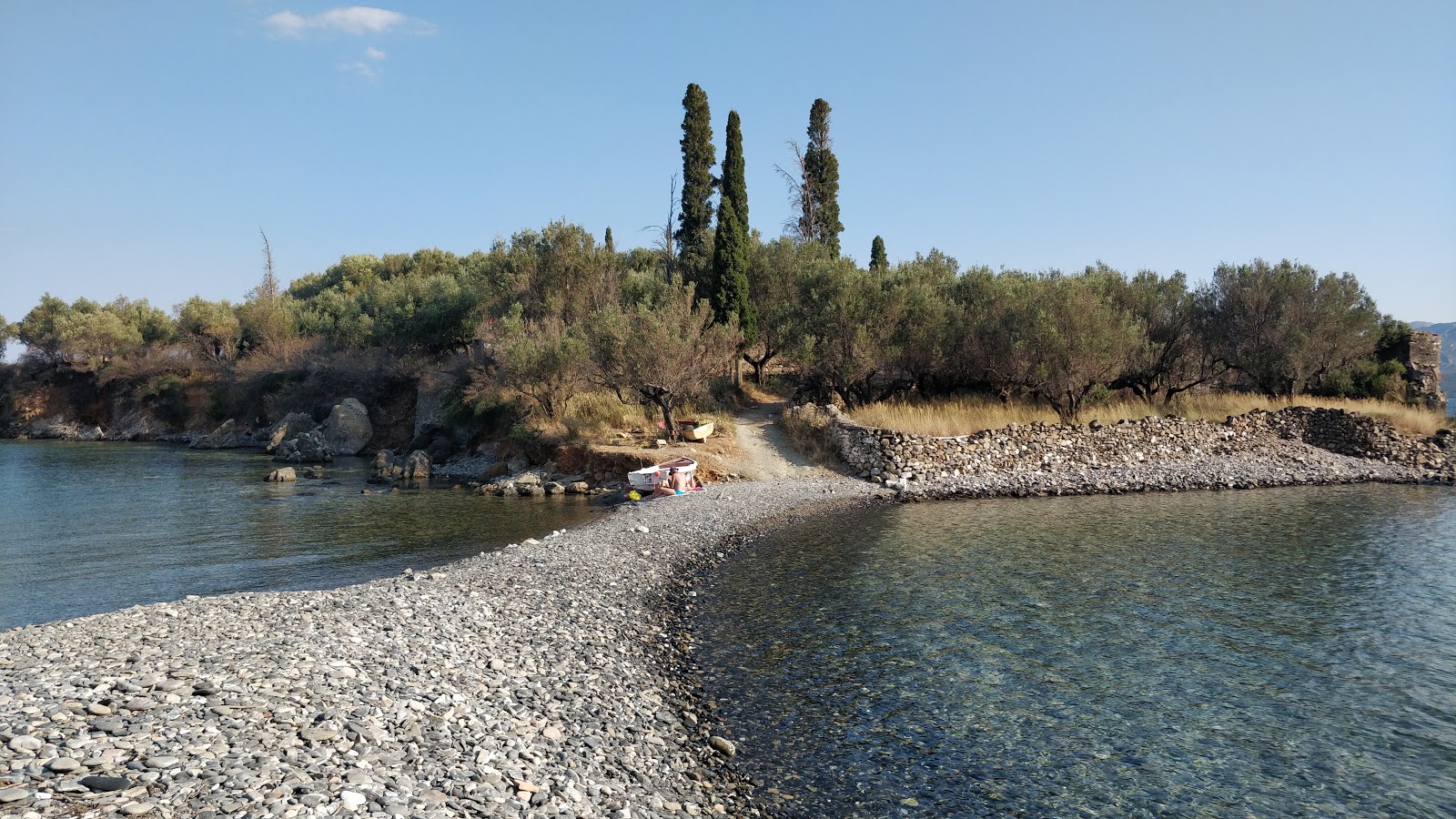 Foto af Skopa beach med høj niveau af renlighed