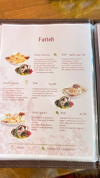 Carte du ِAl Salihiyeh Restaurant à Bonn