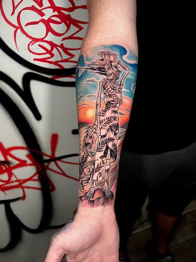 Explore collarbone tattoo ideas, creative tattoo ideas in San Antonio, available at Ink & Iron Tattoos & Piercings