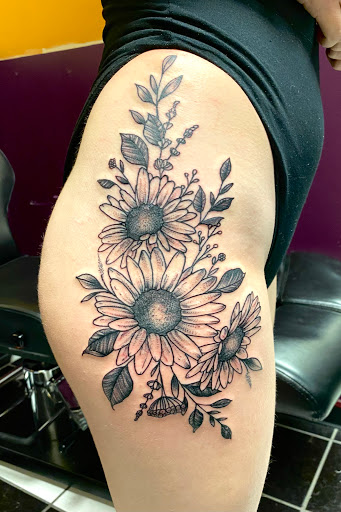 Explore candy tattoo ideas, creative tattoo ideas in Toledo, available at Steel Addictions