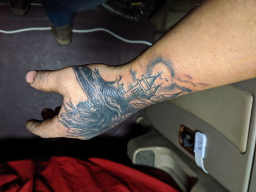 Explore shipwreck tattoo ideas, creative tattoo ideas in Charleston, available at Broken Lantern Tattoo
