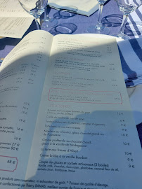 Chez Albert à Biarritz menu
