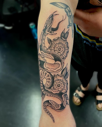 Explore april birth flower tattoo ideas, creative tattoo ideas in Vancouver, available at New Ink Tattoo