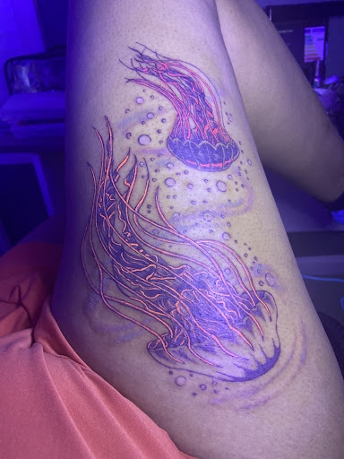 Explore half sleeve tattoos womens ideas, creative tattoo ideas in Greensboro, available at BLACKOUT INK