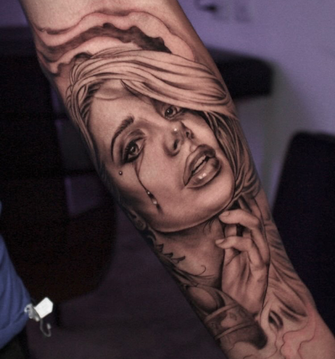 Explore tattoo ideas for roses, creative tattoo ideas in San Antonio, available at Platinum Tattoos & Piercings