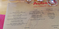Restaurant français Auberge Du Champ De Foire (Sarl) à Saint-Benoît-du-Sault (la carte)