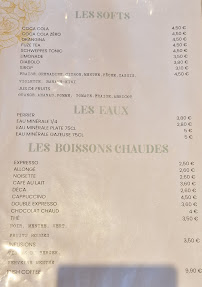 Menu du Le jardin d'Angelina à Concarneau