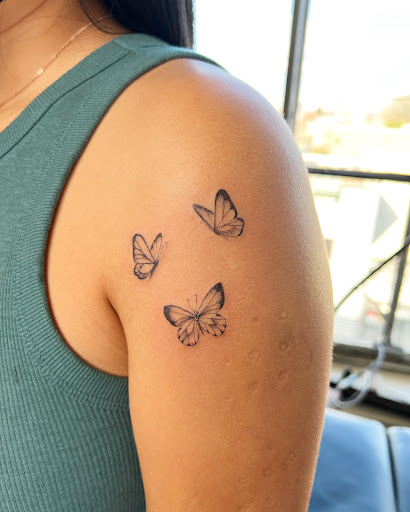 Explore travel tattoo ideas small, creative tattoo ideas in Portland, available at Midnight Tattoo
