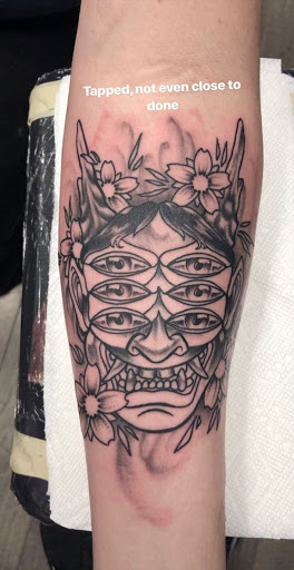 Explore tattoo ideas for musicians, creative tattoo ideas in Virginia Beach, available at World Famous Blue Horseshoe Tattoo and Piercing Independence