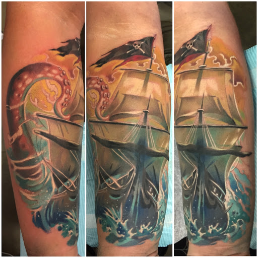 Explore treble clef tattoo ideas, creative tattoo ideas in Trenton, available at Kiss of Ink Tattoo