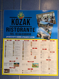 Restaurant Ristorante Ucraino Kozak - Pizzeria à Terni - menu / carte