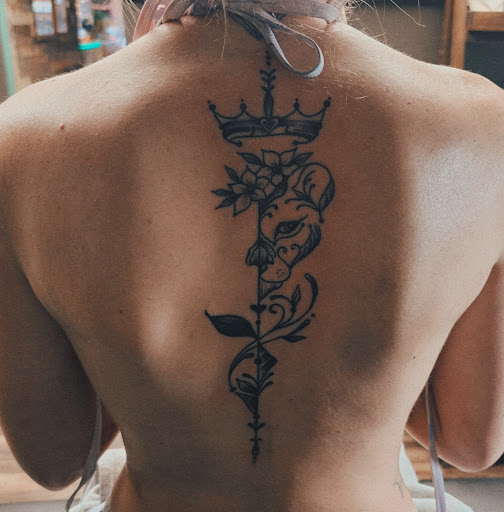 Explore bum tattoo ideas, creative tattoo ideas in Wabash, available at Steel Rose Tattoo Studio
