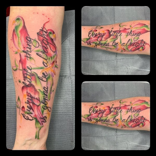 Explore finger print heart tattoo ideas, creative tattoo ideas in Springfield, available at Lucky Rabbit Body Arts