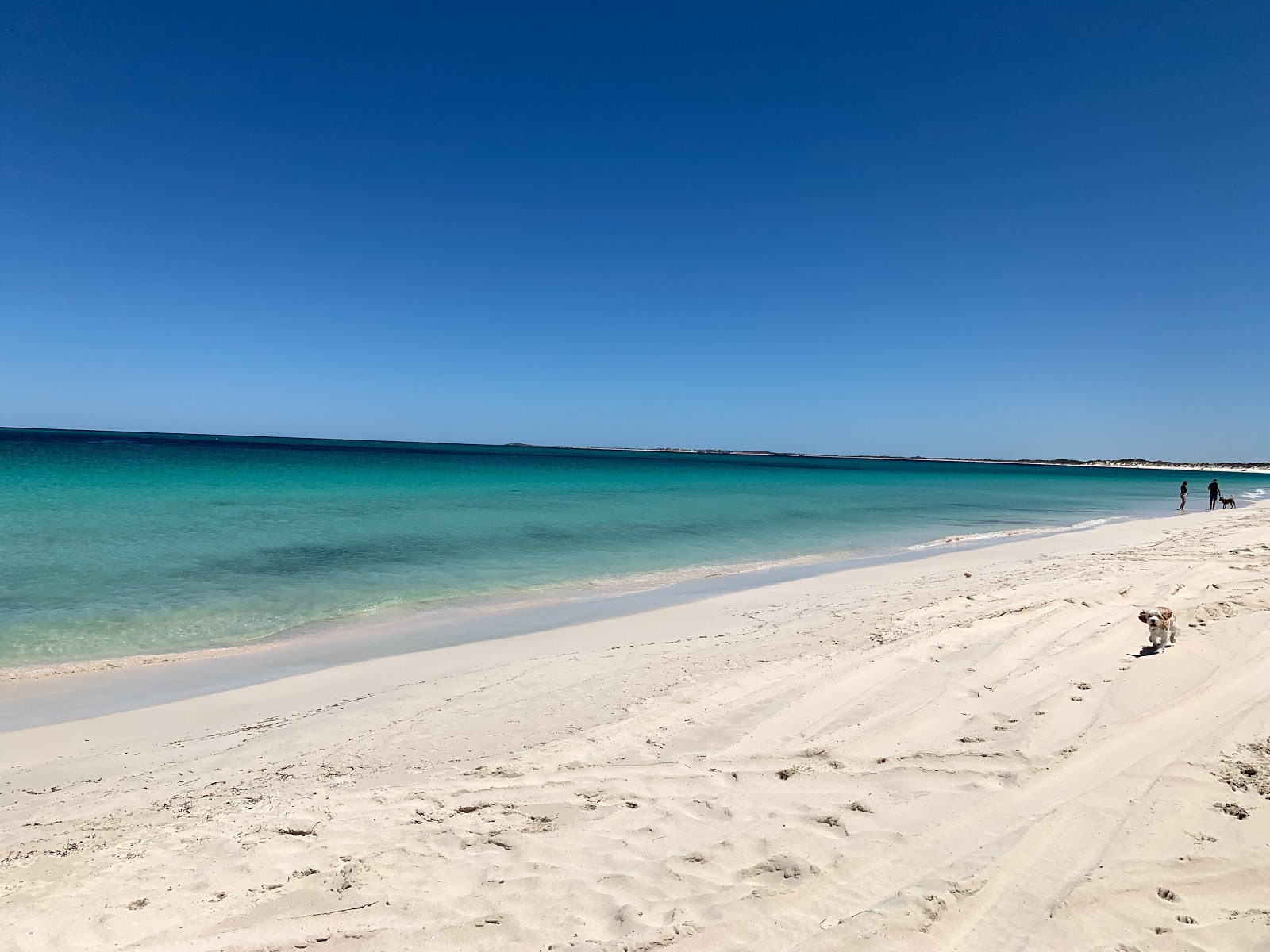 Foto van Jurien Dog Beach met wit zand oppervlakte