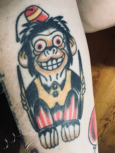 Explore lion and cub tattoo ideas, creative tattoo ideas in Orlando, available at Good Vibrations Ink Tattoo and Body Piercing